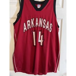 Russell Athletic Arkansas Razorbacks Vaughn 14 Jersey Red Womens Misses‎ L USA
